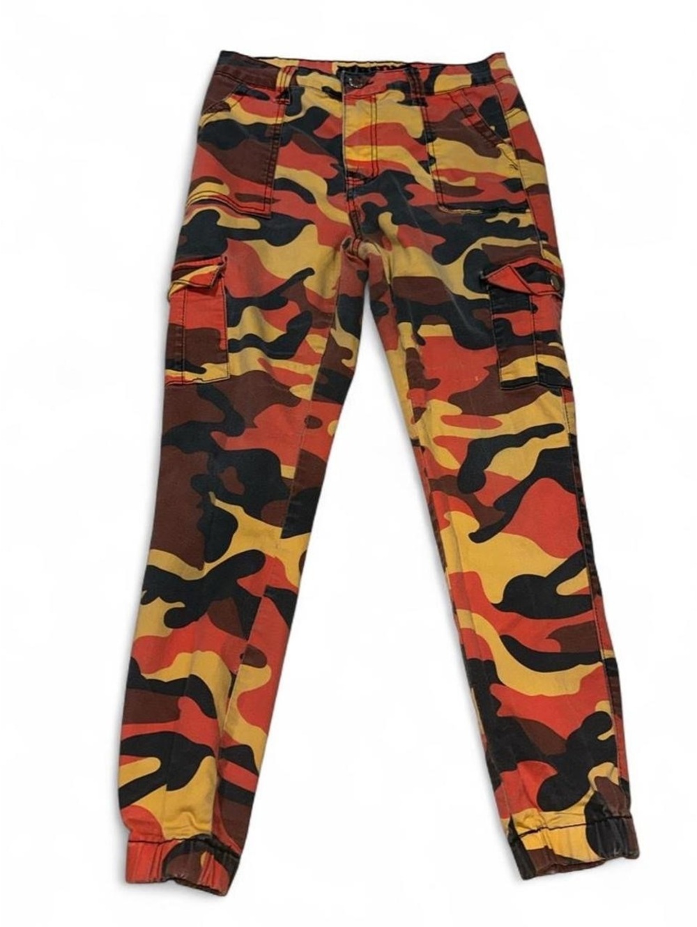 V.I.P. Camouflage Cargo Pants with Elastic Ankles Size 13/31